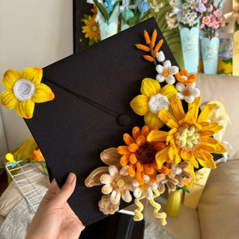 Pipe Cleaners Flowers | Graduation Gift