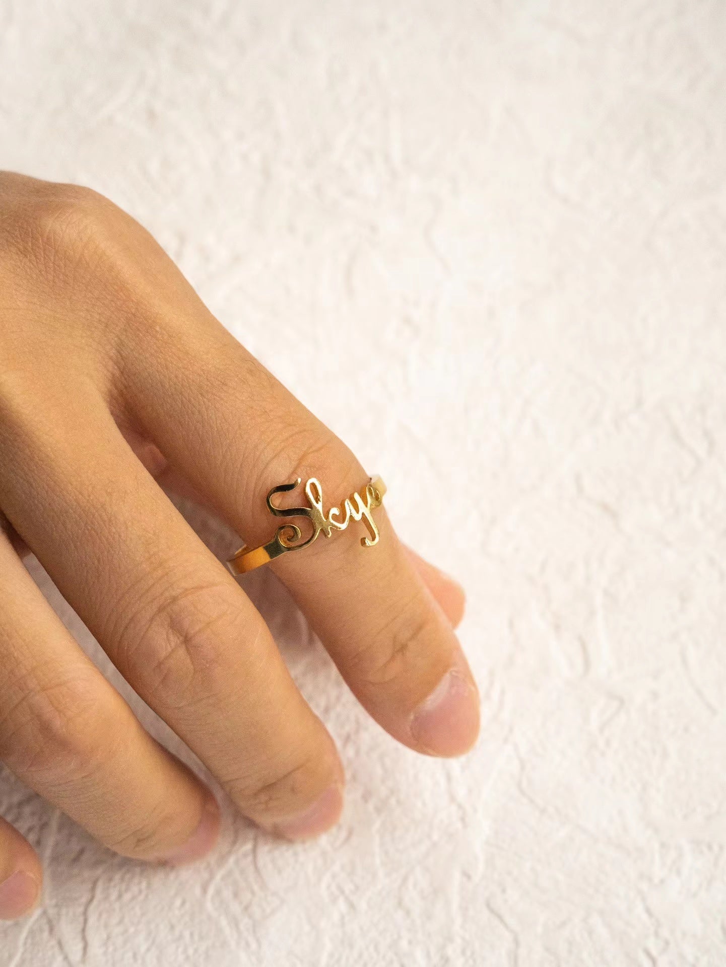FirstMeet Customizable Content Font Ring