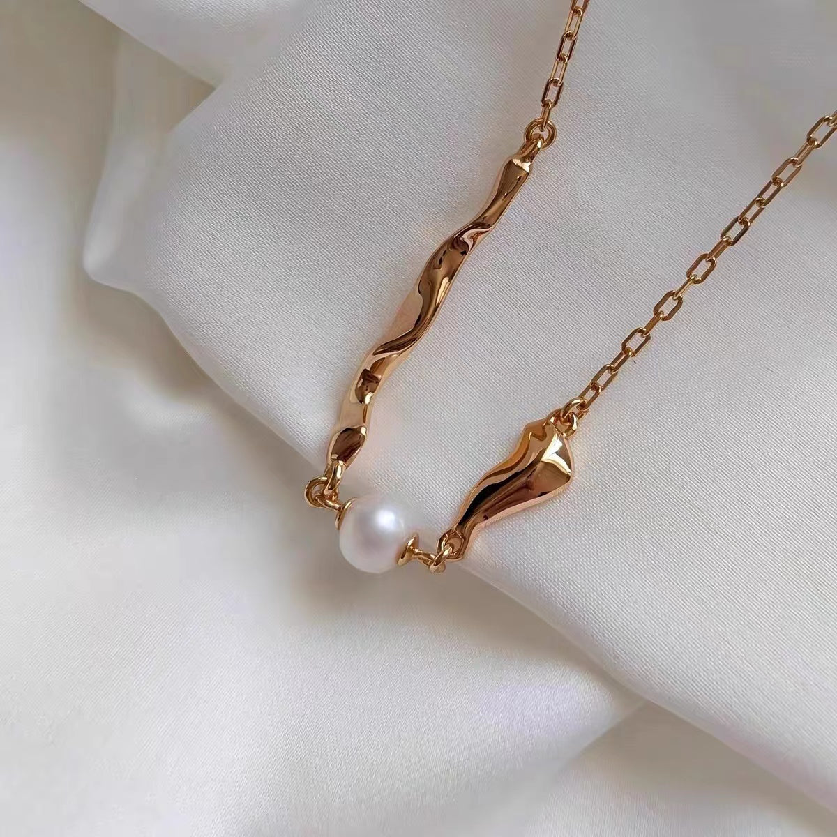 FirstMeet Natural Freshwater Pearl Necklace