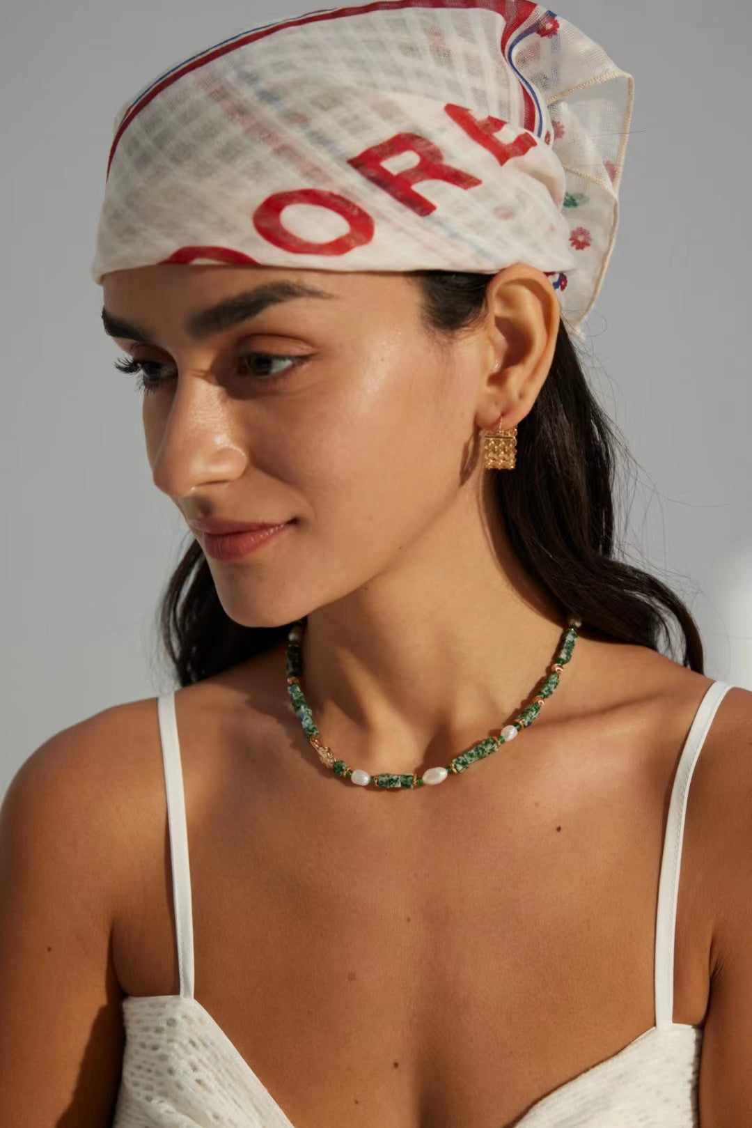 FirstMeet Natural Turquoise Necklace