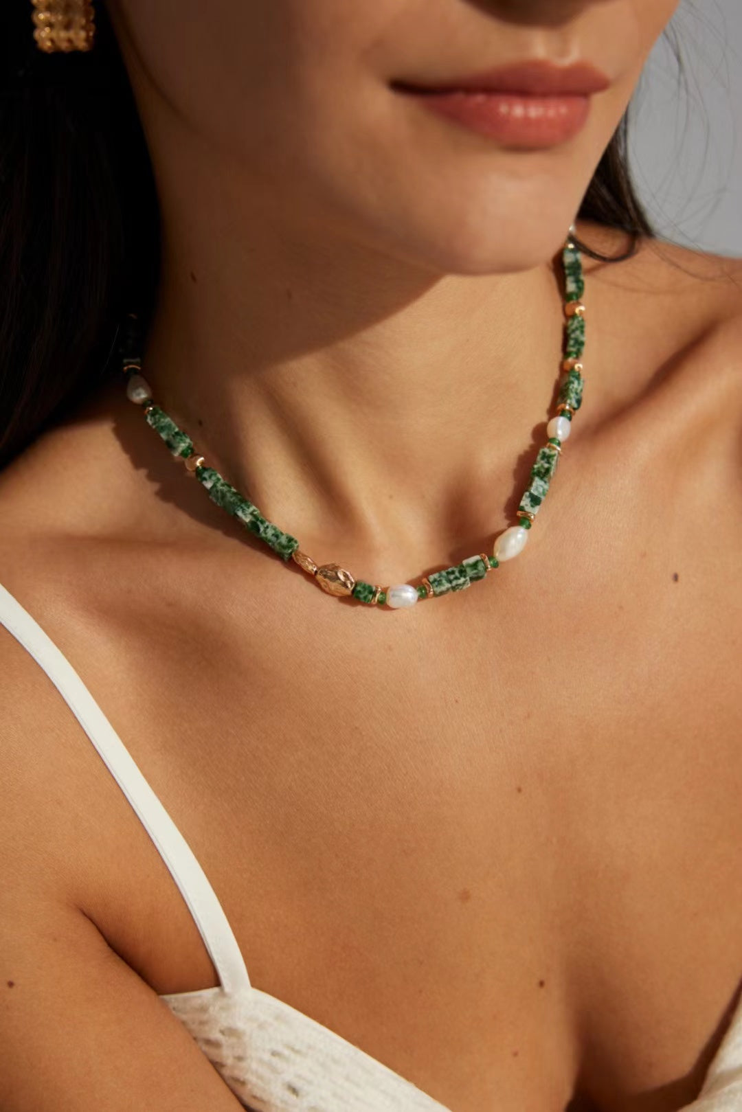 FirstMeet Natural Turquoise Necklace