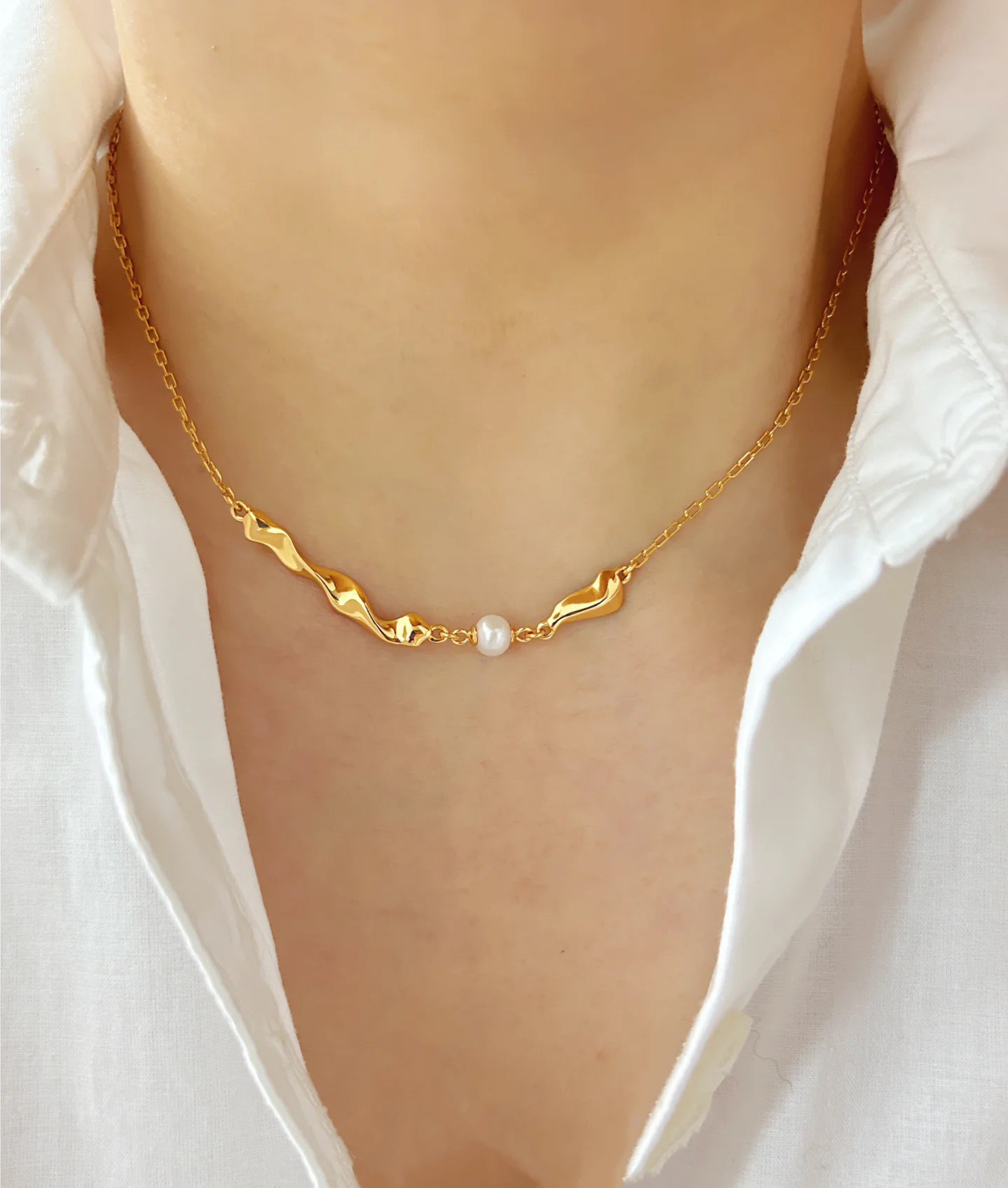 FirstMeet Natural Freshwater Pearl Necklace