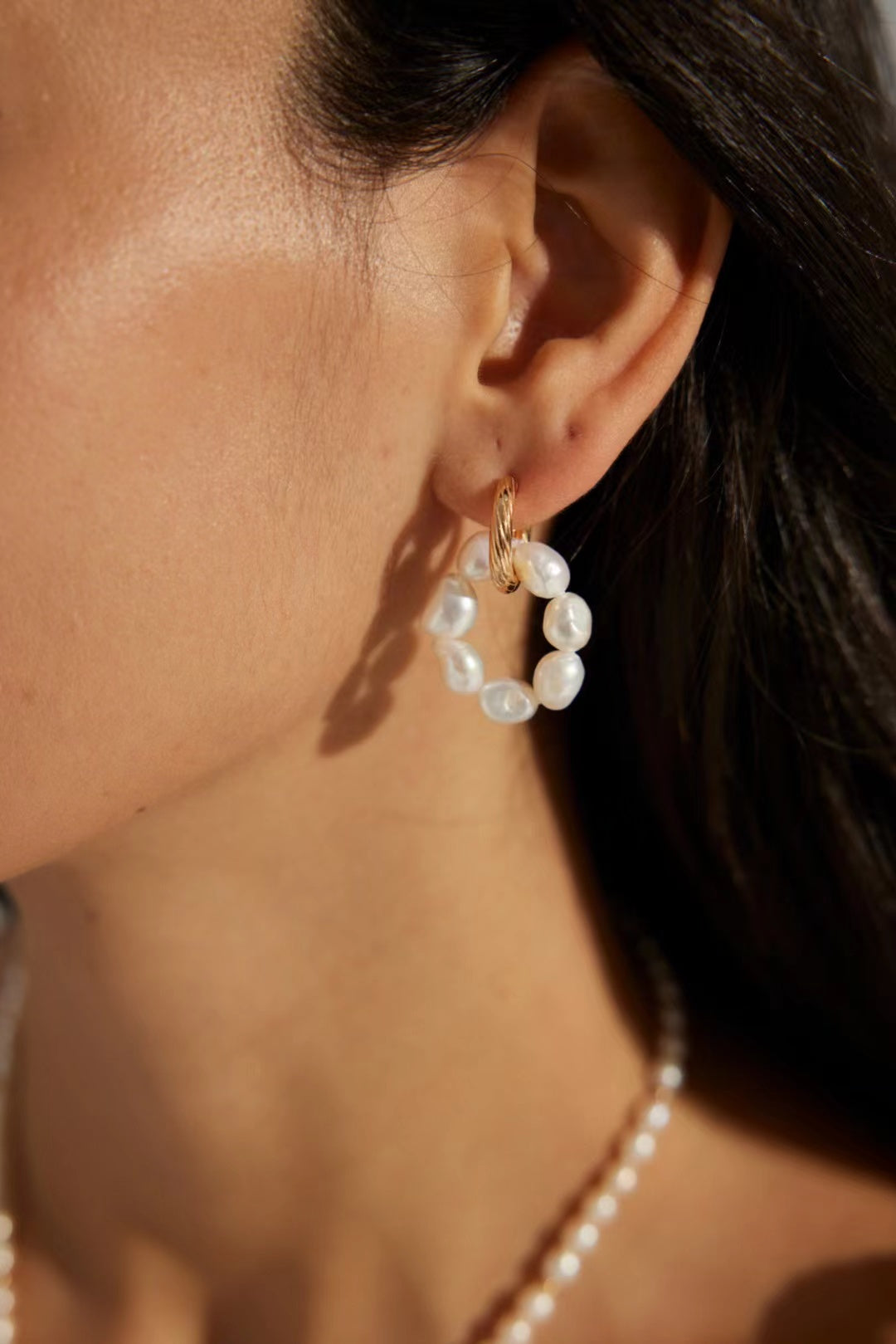 FirstMeet Natural Freshwater Pearl Earrings