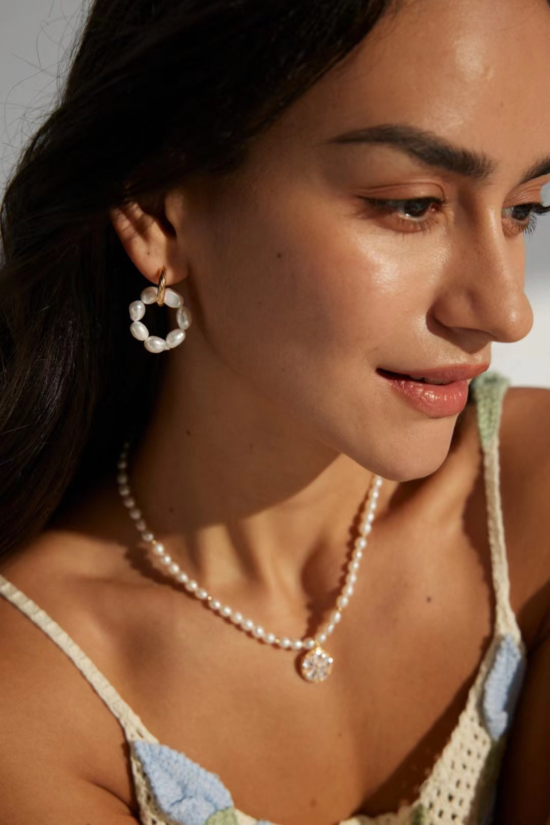 FirstMeet Natural Freshwater Pearl Earrings