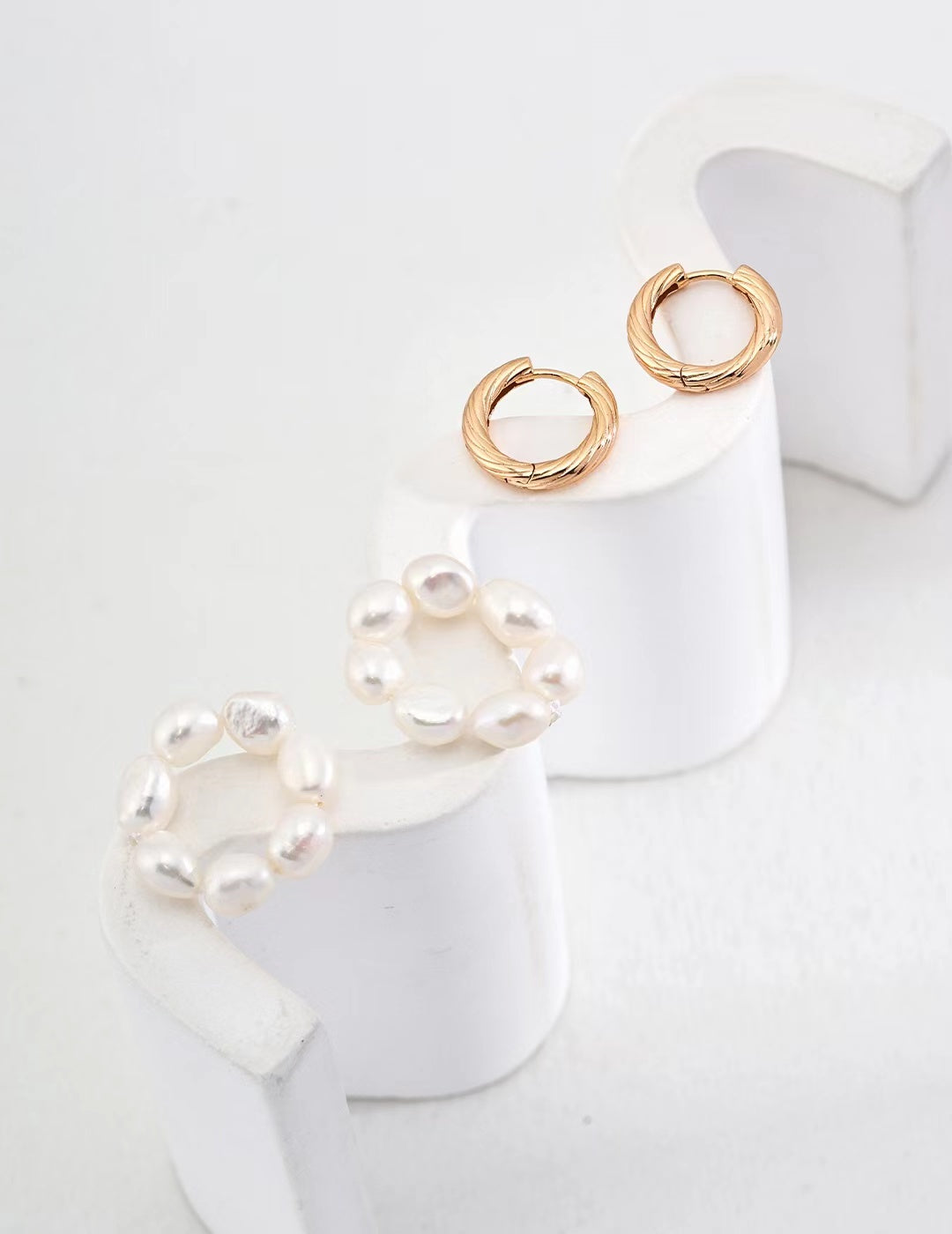 FirstMeet Natural Freshwater Pearl Earrings