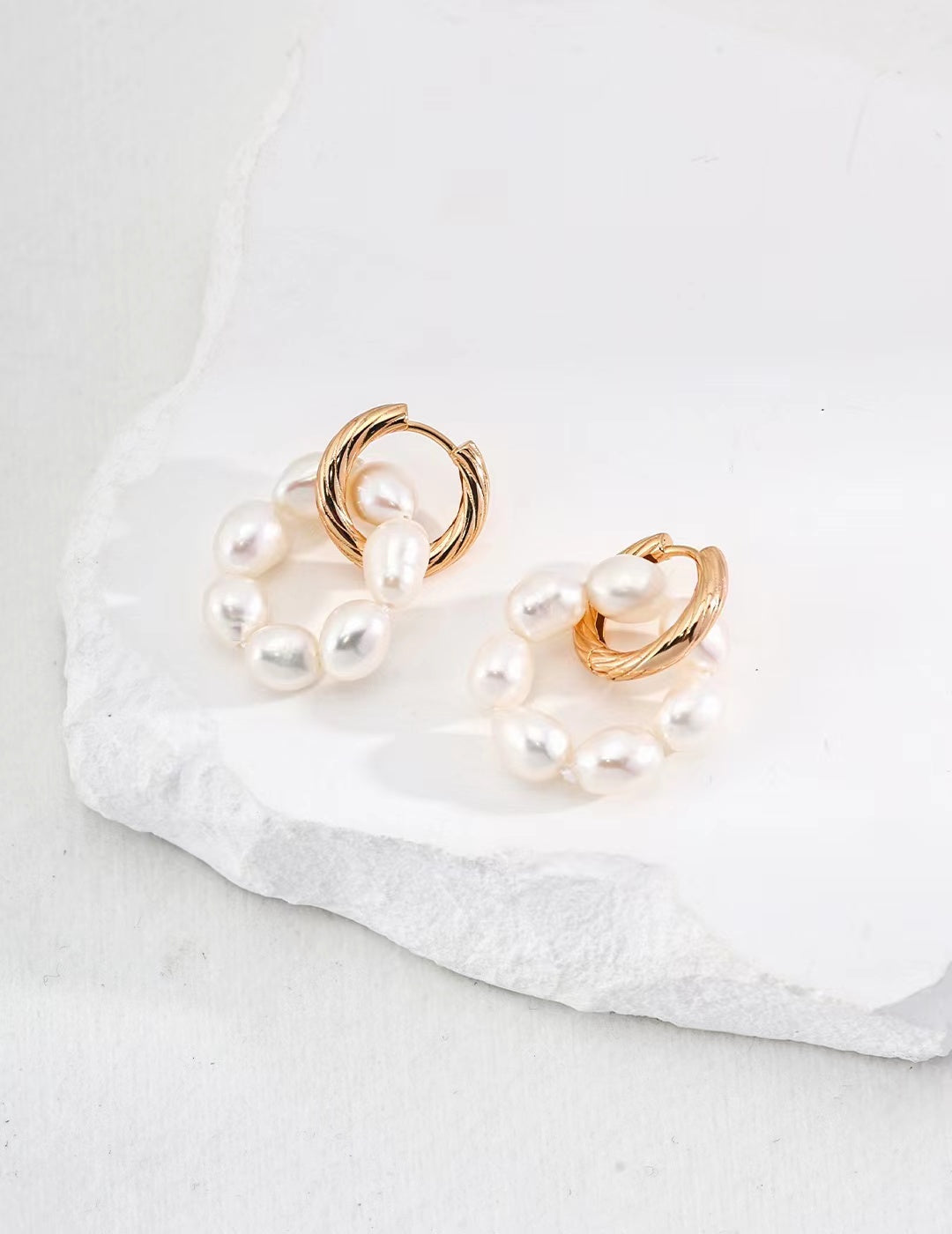 FirstMeet Natural Freshwater Pearl Earrings