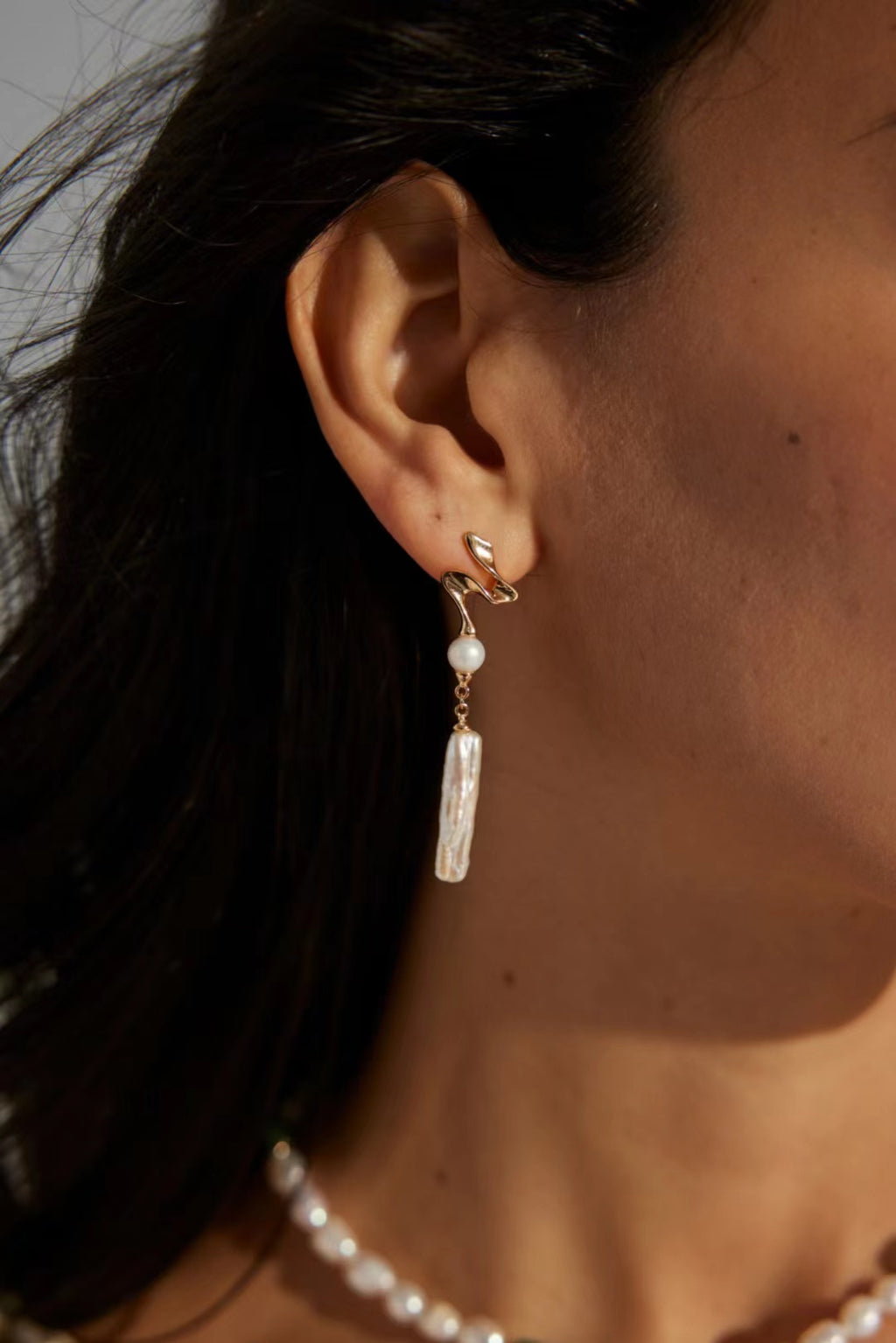 FirstMeet Natural Pearl Earrings