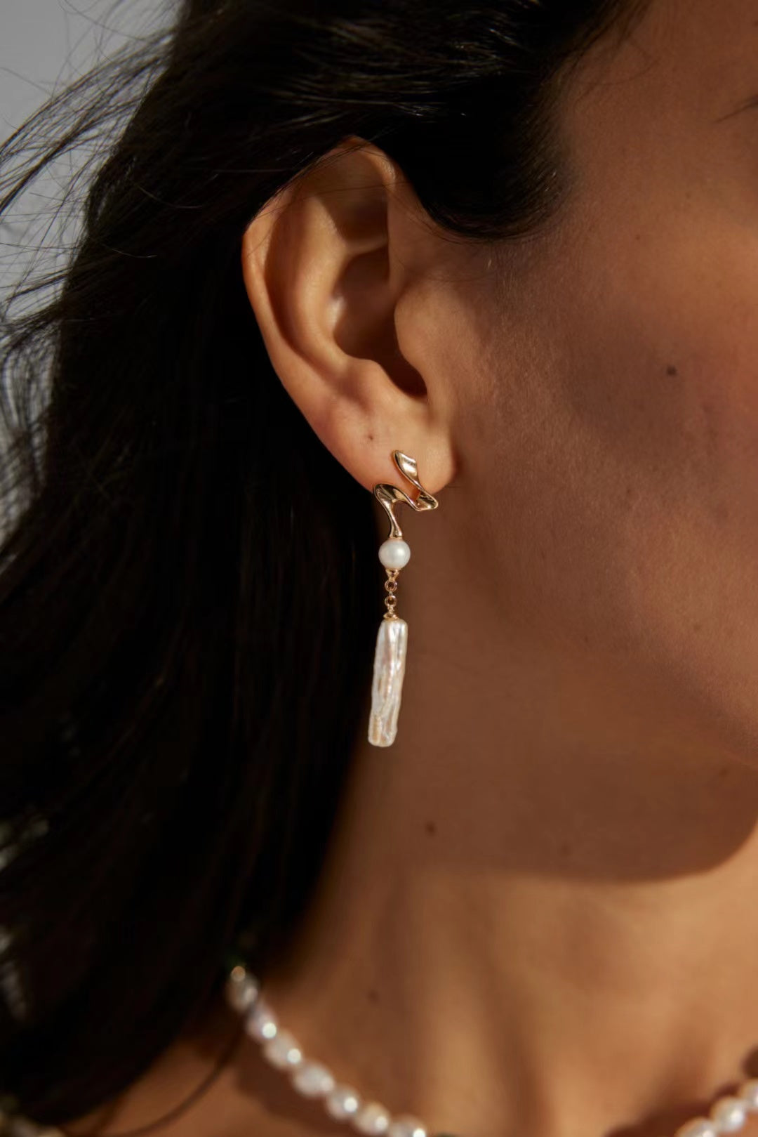 FirstMeet Natural Pearl Earrings