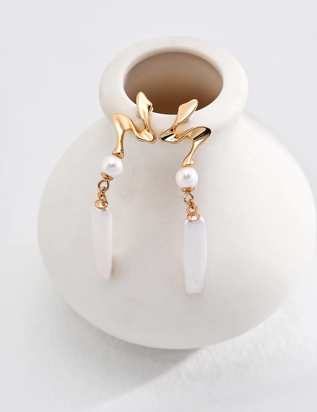 FirstMeet Natural Pearl Earrings