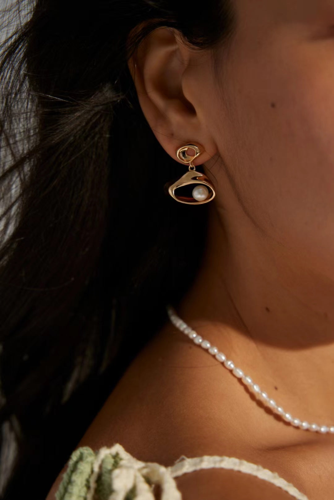 FirstMeet Pearl Stud Earrings