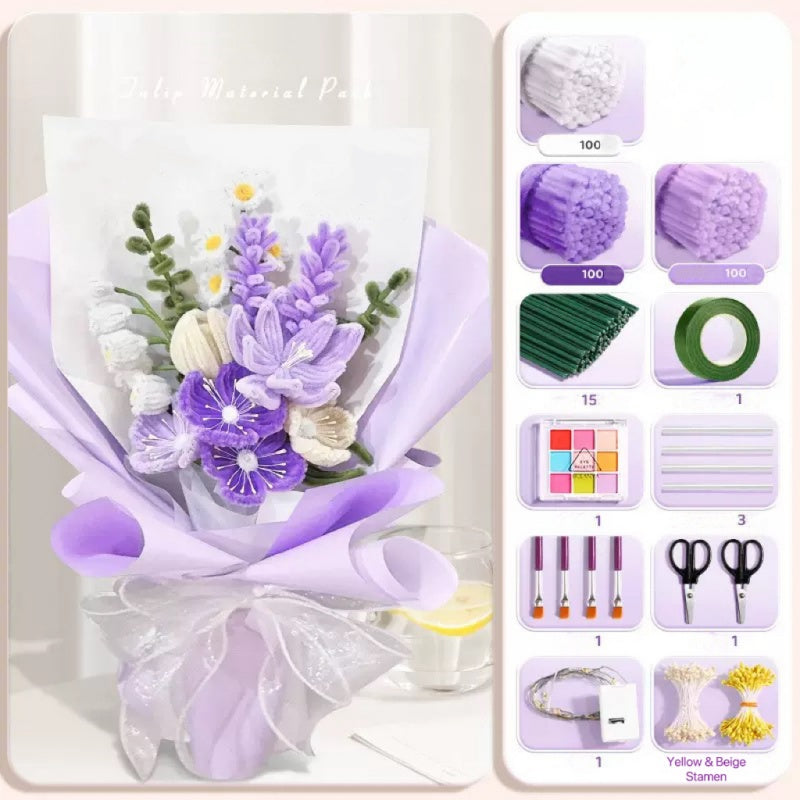Purple Bouquet DIY Kit