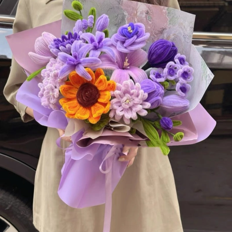 Custom-made Model: Purple Series Flower Bouquet