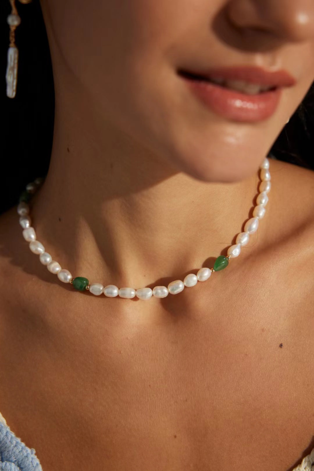 FirstMeet Natural Pearl Necklace