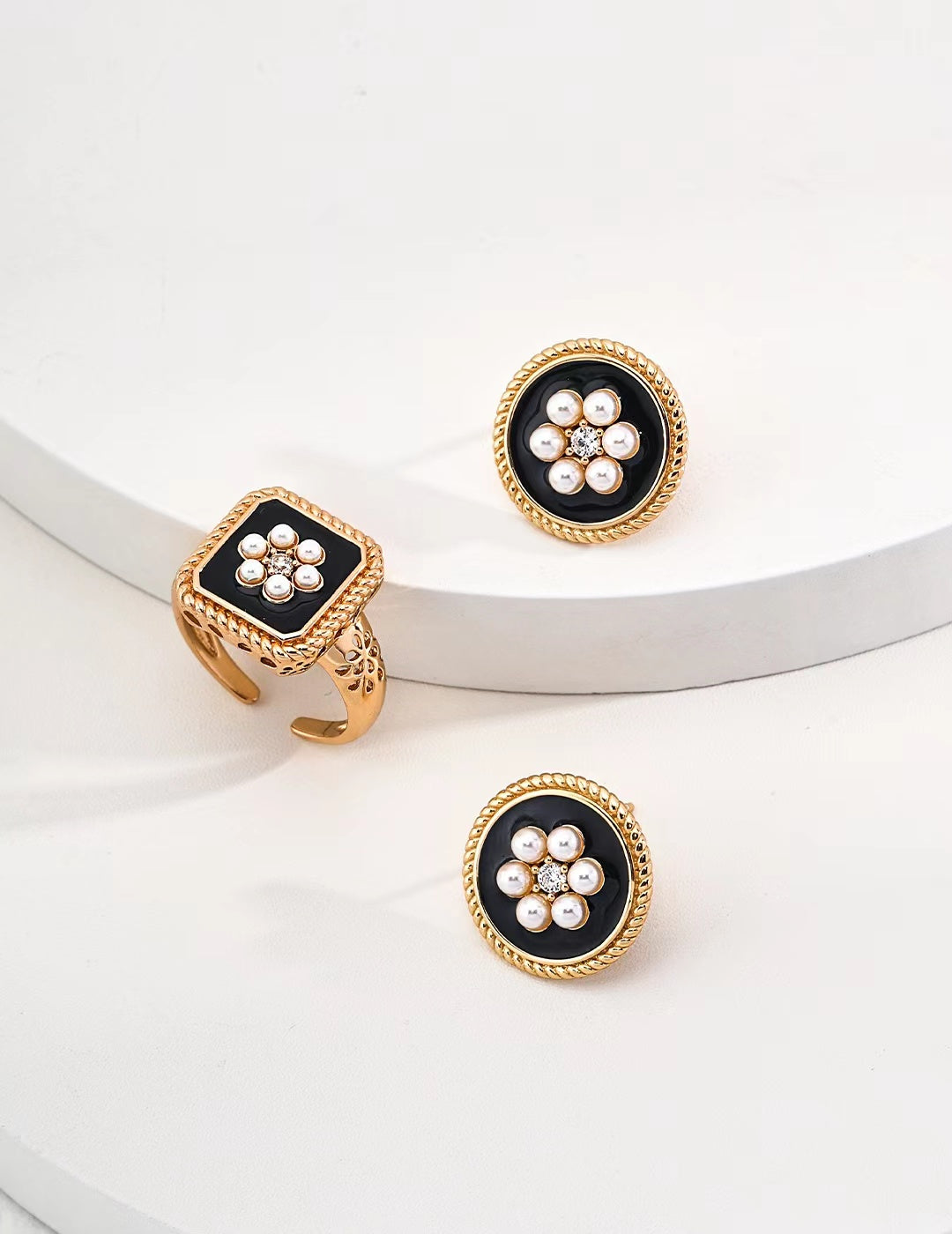 FirtMeet Imitation Pearl Earrings