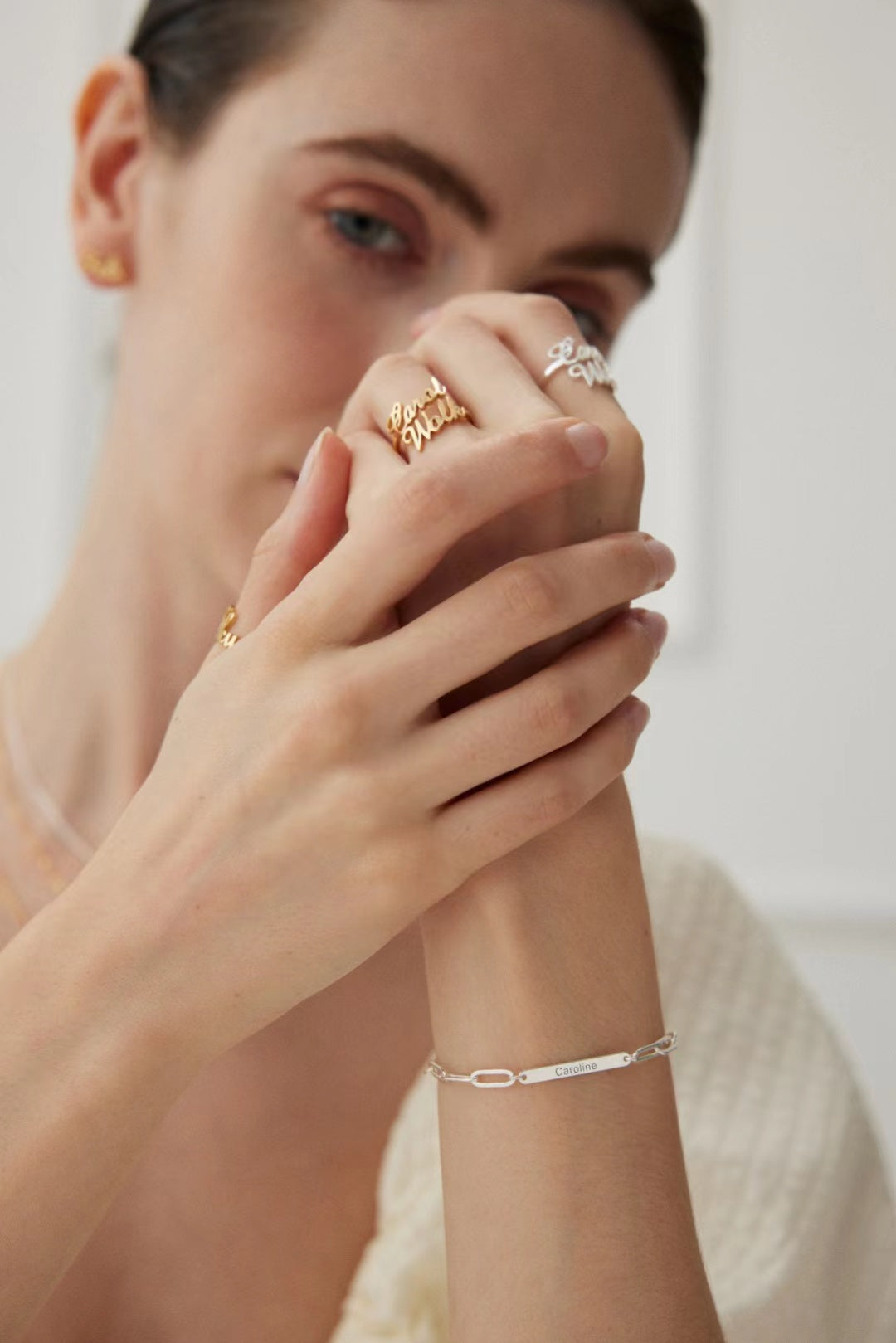 FirstMeet Customizable Content Font Ring
