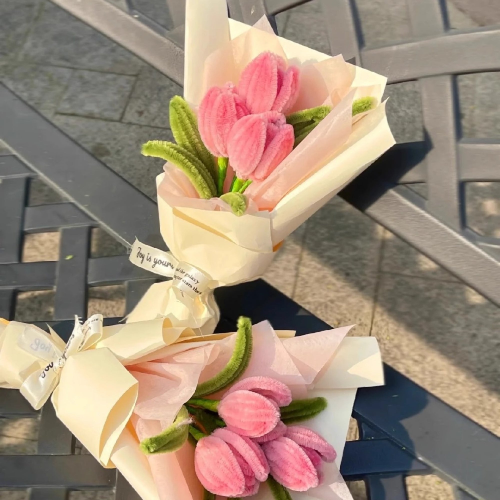 Three Pink Tulips